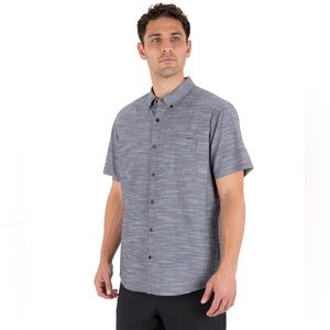 Men's Hurley Gray Casual Button Down Shirt XL